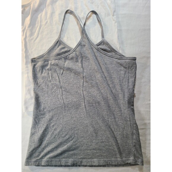 BCG 2-Pack Cotton Spaghetti Strap Tanks Medium Sporty Graphic Detail Gray/White - Picture 3 of 10